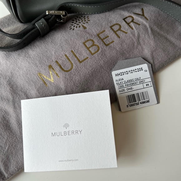 Mulberry Alexa bag in grey classic silky calf leather - Picture 10 of 16